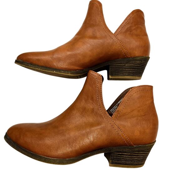 Faded Glory 8.5 Women's Shoes Brown Closed Toe Ankle Boots Booties 8 1/2 - Picture 1 of 6